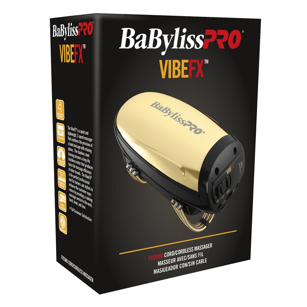 BaByliss PRO VibeFX массажёр Gold FXSSMG